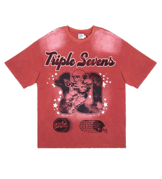 TRIPLE SEVENS ALL STAR TEE RED