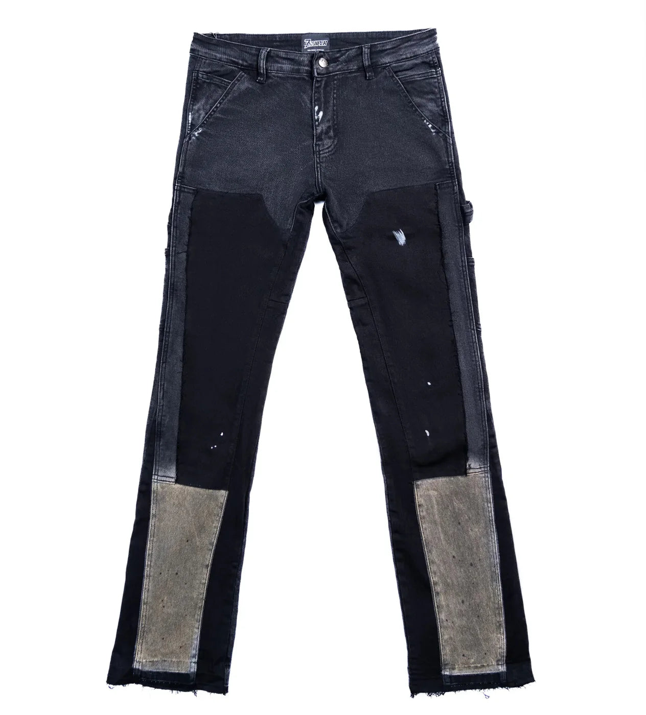 TRIPLE SEVENS X SNIPER GANG FLARED DENIM BLACK